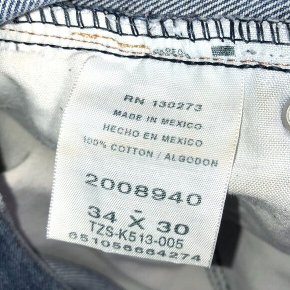 Lee Mens Jeans Size 34x30 Regular Fit Mens Straight Leg Cotton Blue Denim Casual - Picture 4 of 16